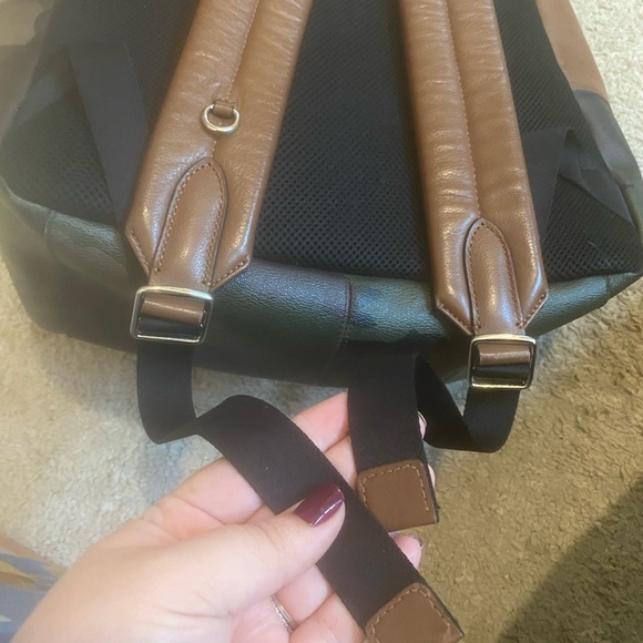 Coach Brown Leather & Camo Backpack - Picture 4 of 14